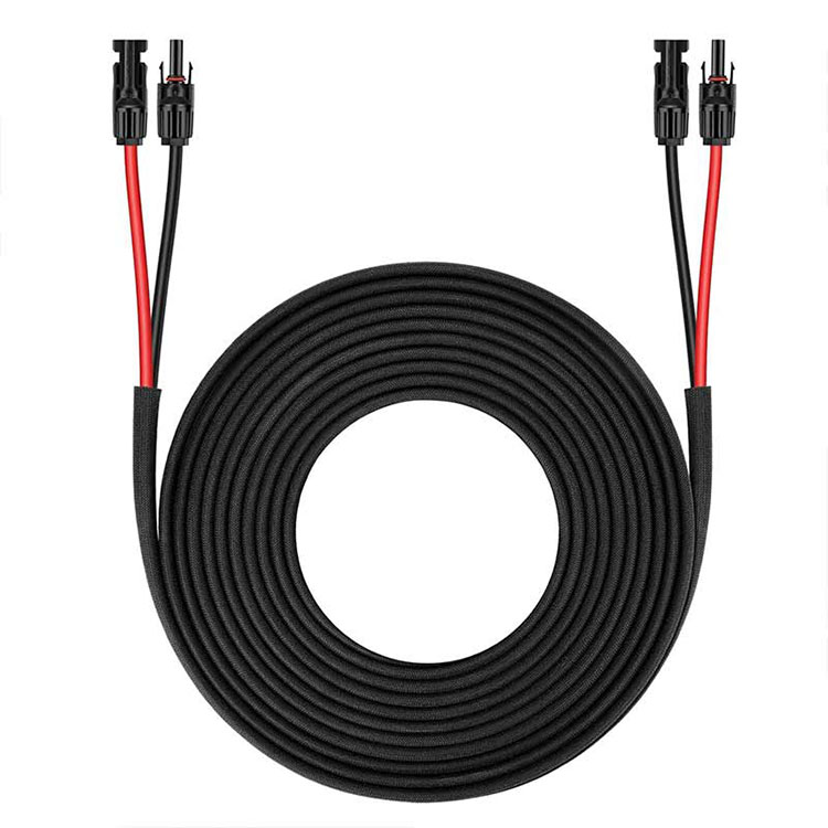 Sólarplötuframlengingarsnúra-25FT 10AWG(6mm2) sólarplötuvír tvíbreiður